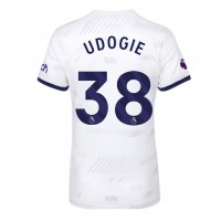 Camisa de time de futebol Tottenham Hotspur Destiny Udogie #38 Replicas 1º Equipamento Feminina 2023-24 Manga Curta